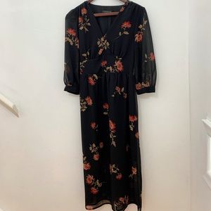 Dynamite Floral Midi Dress